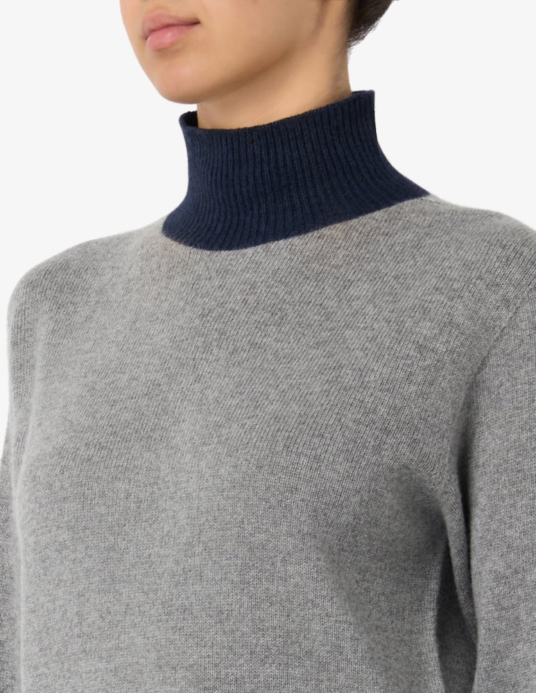 rinascente Rinascente Collection Boxy bicolour turtleneck jumper