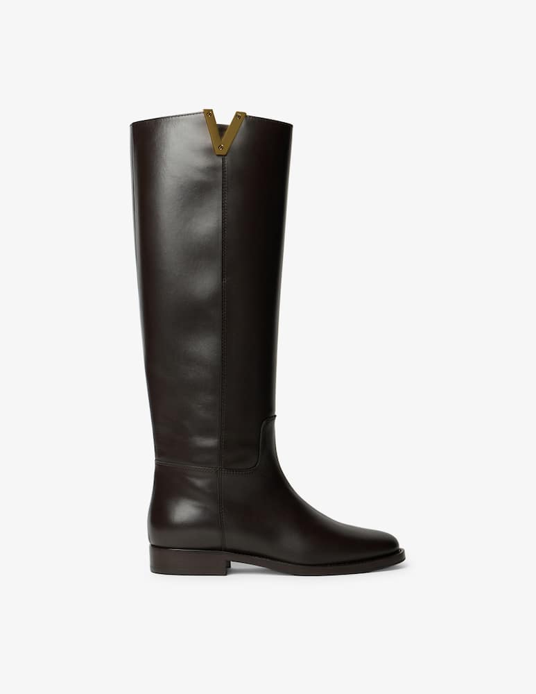 VIA ROMA 15 Flat nabuk boots - picture 1 VIA ROMA 15 Flat nabuk boots - picture 1