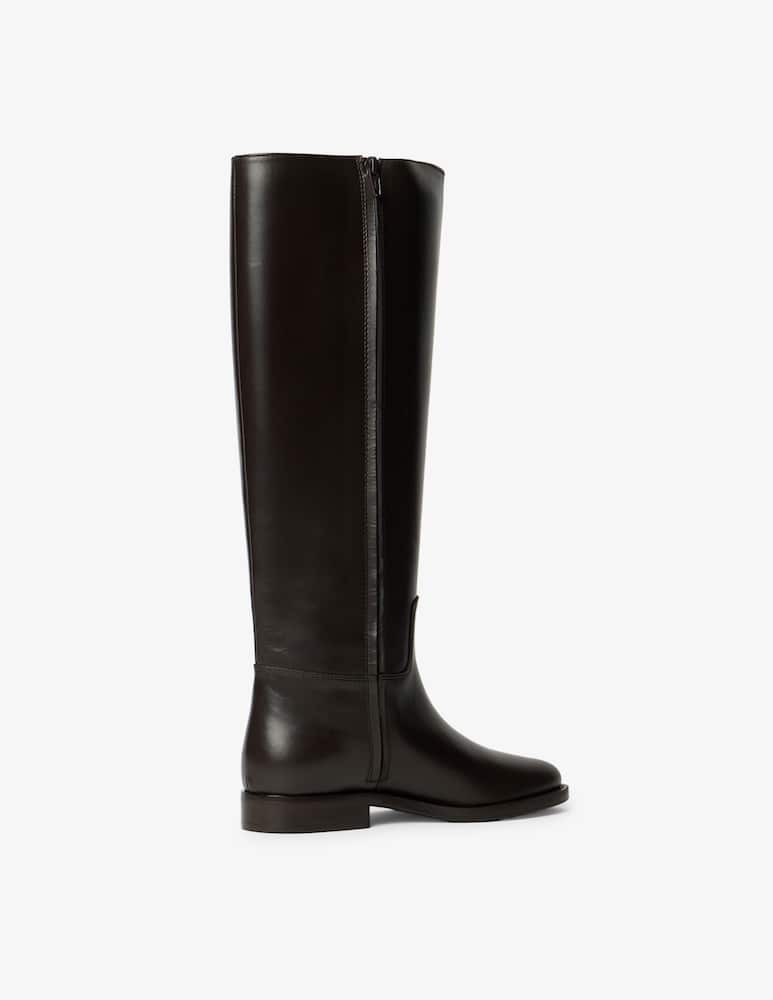 VIA ROMA 15 Flat nabuk boots - picture 3 VIA ROMA 15 Flat nabuk boots - picture 3