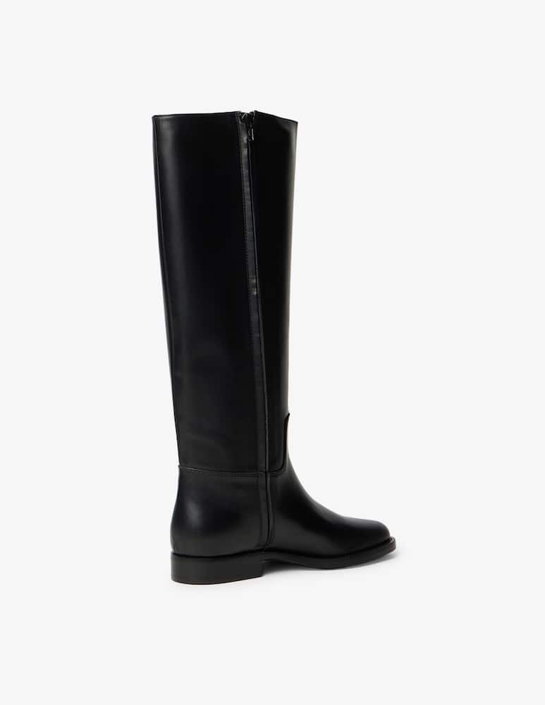 VIA ROMA 15 Flat leather boots - picture 3 VIA ROMA 15 Flat leather boots - picture 3