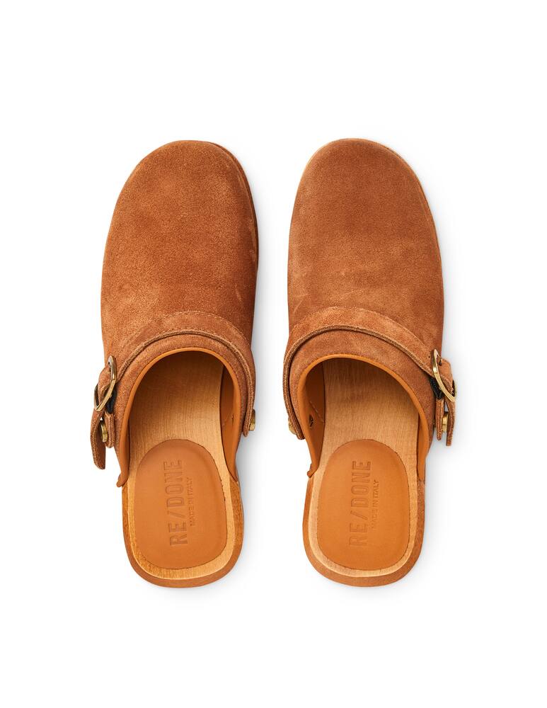 rinascente Re/Done Zoccoli in camoscio 70s