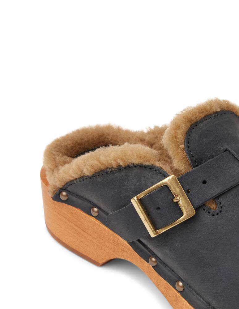 rinascente Re/Done 70s shearling clogs