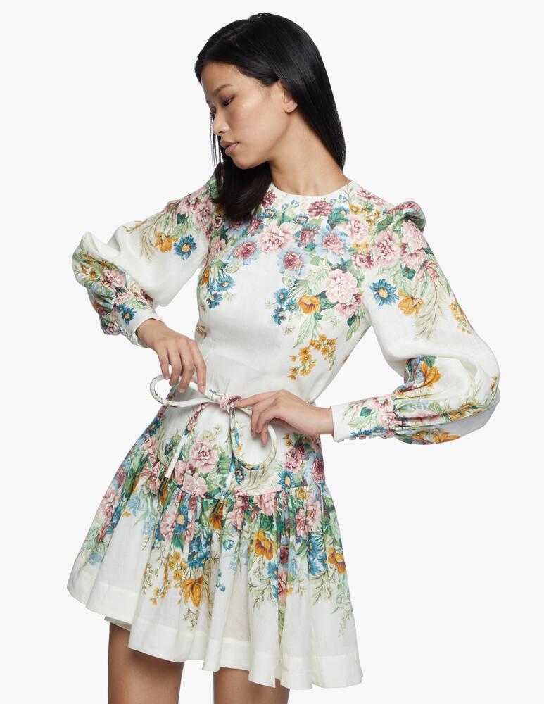 rinascente ZIMMERMANN Wavelength bell sleeve mini dress