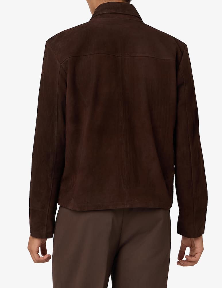 rinascente Misaky Zip-up suede jacket