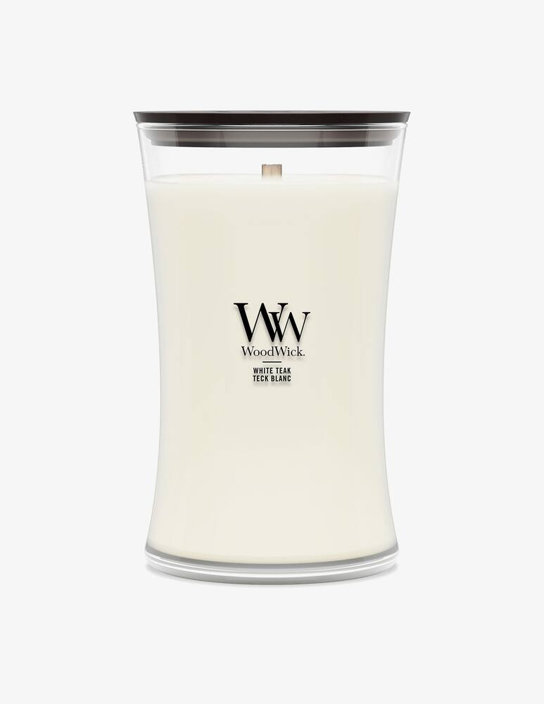 Woodwick Large Candle White Teak - picture 1 Woodwick Large Candle White Teak - picture 1