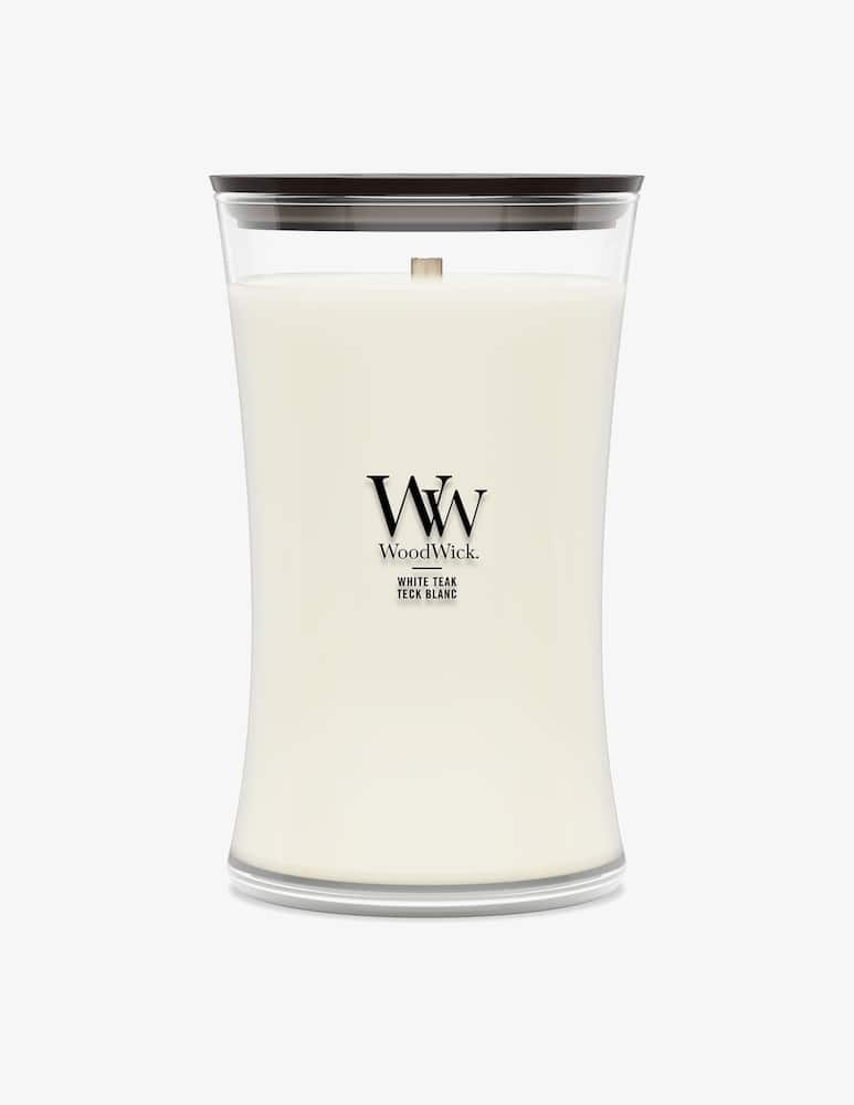 rinascente Woodwick Candela Grande White Teak