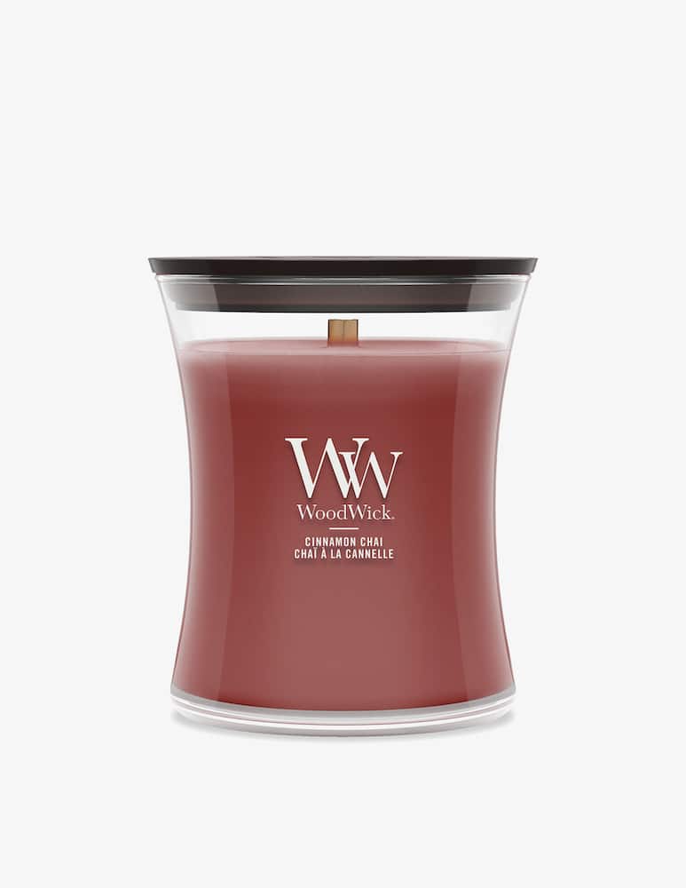 Woodwick Medium Candle Cinnamon Chai - picture 1 Woodwick Medium Candle Cinnamon Chai - picture 1