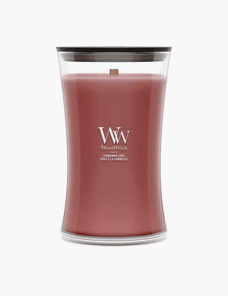 Woodwick Large Candle Cinnamon Chai - picture 1 Woodwick Large Candle Cinnamon Chai - picture 1