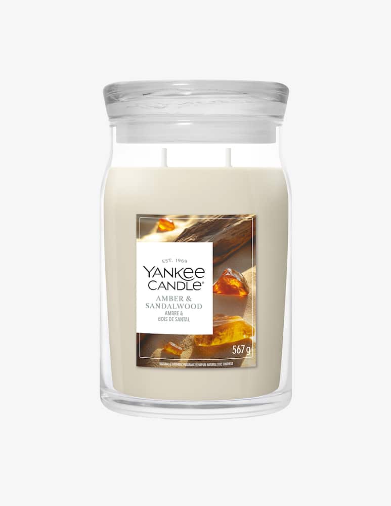 Yankee Candle Giara Grande Signature Amber & Sandalwood - immagine 1 Yankee Candle Giara Grande Signature Amber & Sandalwood - immagine 1