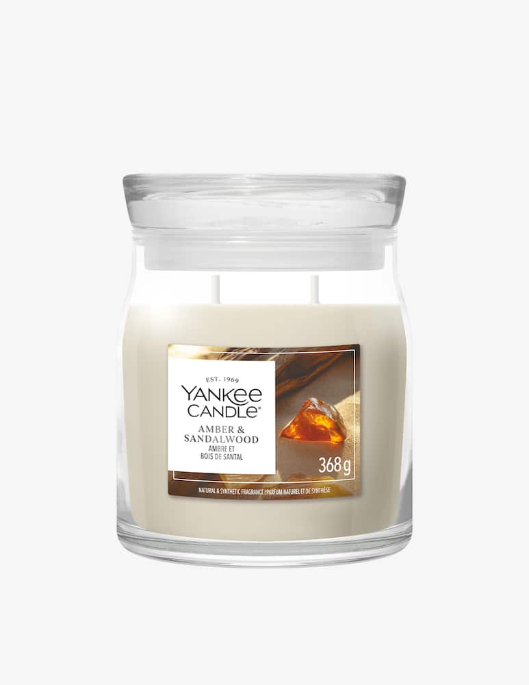 Yankee Candle Giara Media Signature Amber & Sandalwood - immagine 1 Yankee Candle Giara Media Signature Amber & Sandalwood - immagine 1
