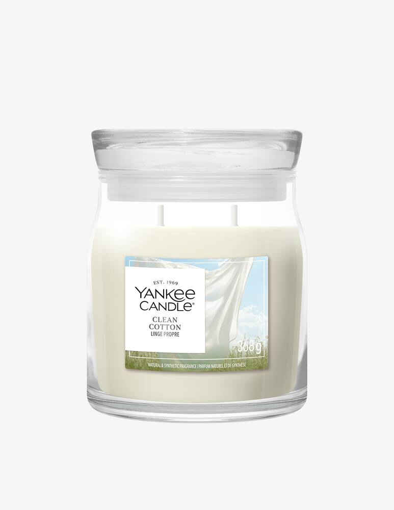 Yankee Candle Giara Media Signature Clean Cotton - immagine 1 Yankee Candle Giara Media Signature Clean Cotton - immagine 1