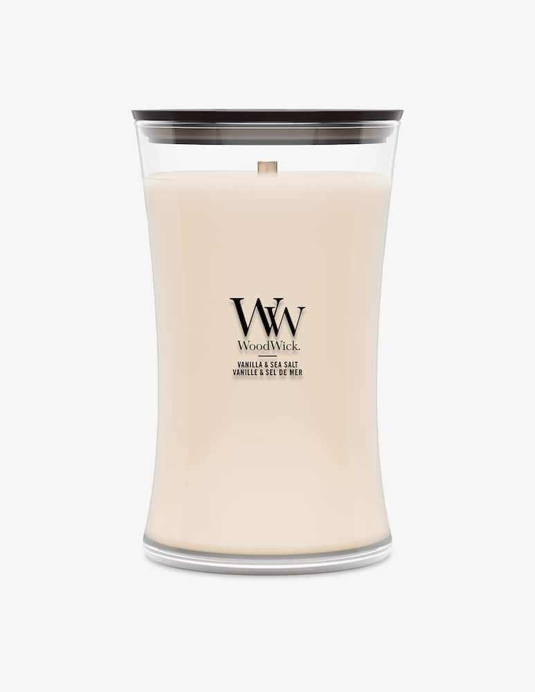 Woodwick Large Vanilla & Sea Salt Candle - picture 1 Woodwick Large Vanilla & Sea Salt Candle - picture 1