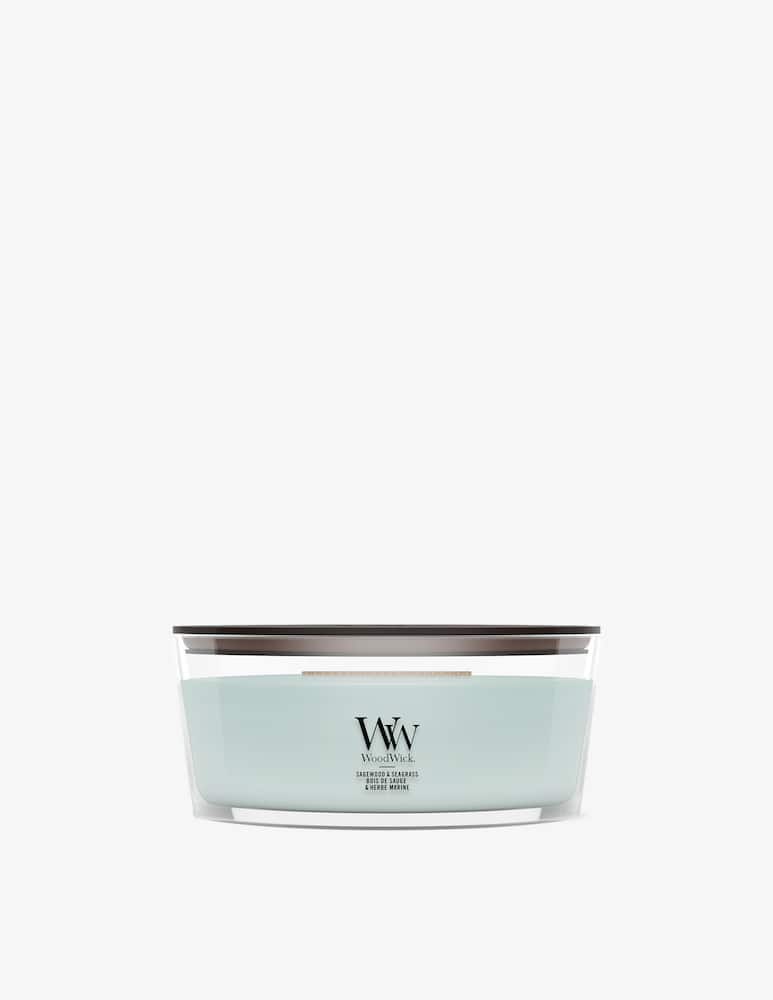 Woodwick Ellipse Sagewood & Seagrass Candle - picture 1 Woodwick Ellipse Sagewood & Seagrass Candle - picture 1