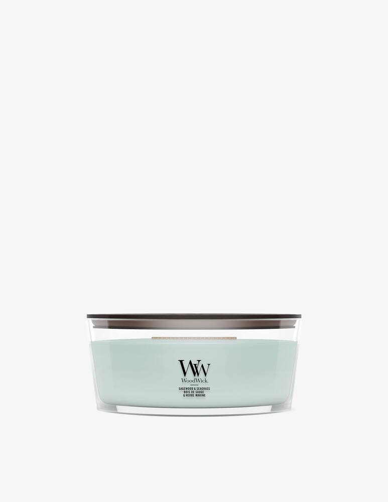 rinascente Woodwick Candela Ellipse Sagewood & Seagrass