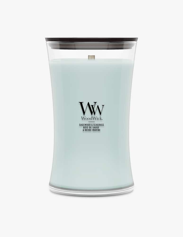 rinascente Woodwick Candela Grande Sagewood & Seagrass