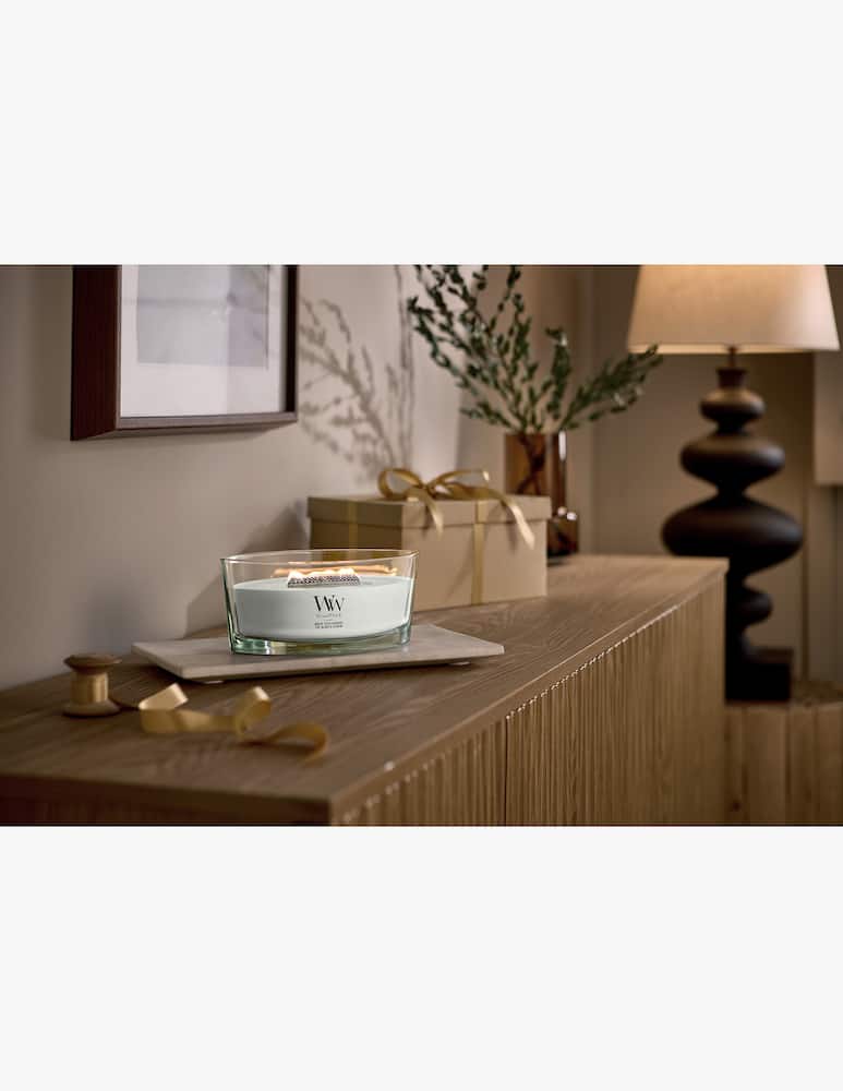 Woodwick Ellipse White Tea & Jasmine Candle - picture 2 Woodwick Ellipse White Tea & Jasmine Candle - picture 2