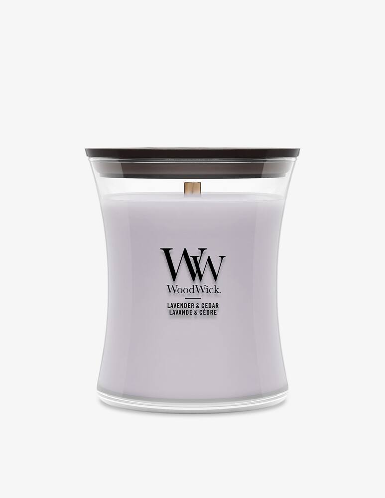 Woodwick Medium Lavender & Cedar Candle - picture 1 Woodwick Medium Lavender & Cedar Candle - picture 1
