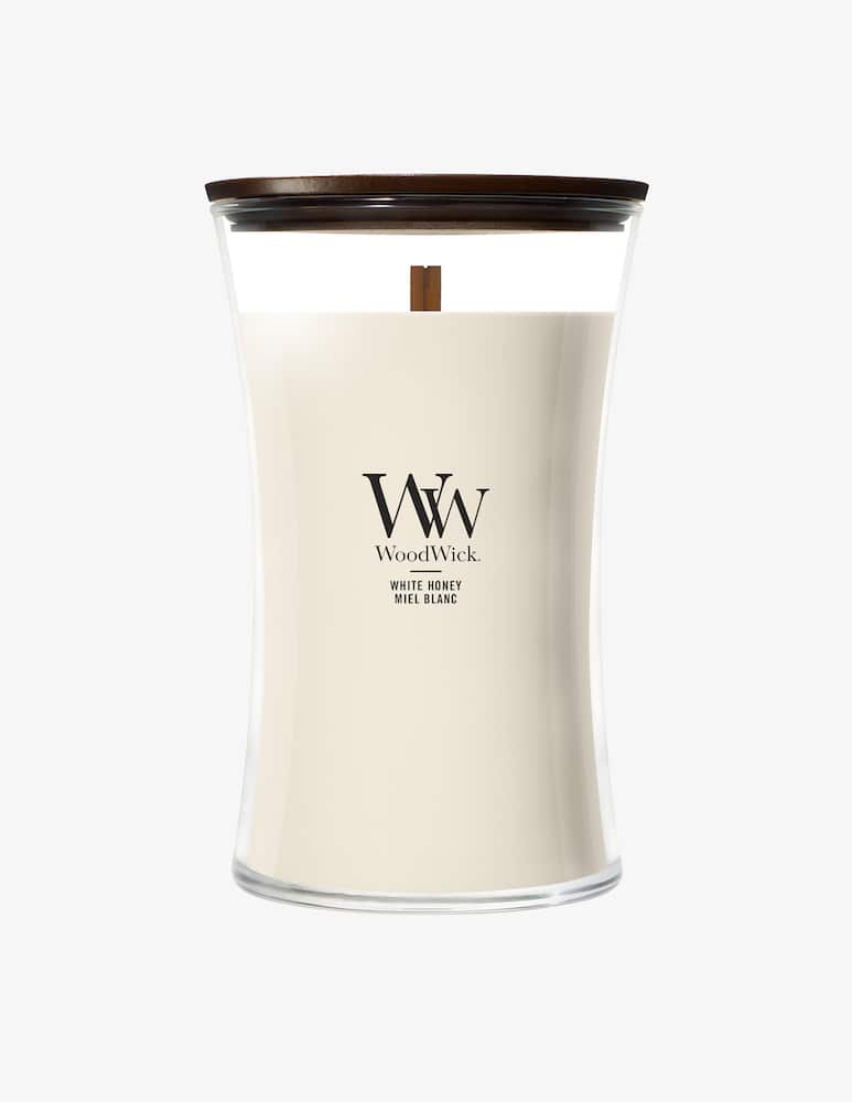 Woodwick Large White Honey Candle - picture 1 Woodwick Large White Honey Candle - picture 1