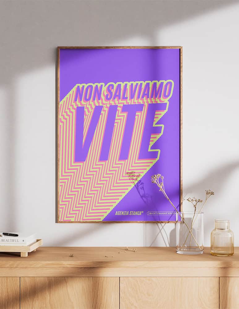 rinascente Santomanifesto Poster Non Salviamo Vite
