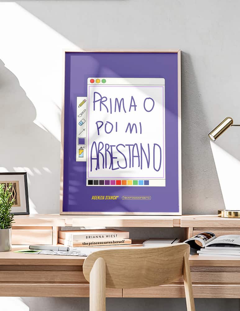 rinascente Santomanifesto Poster Prima O Poi Mi Arrestano
