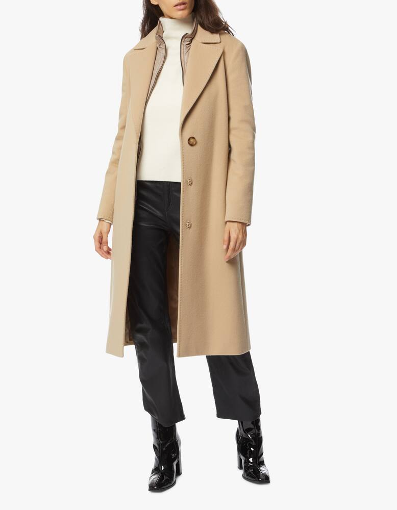 rinascente Cinzia Rocca Wool blend coat with vest