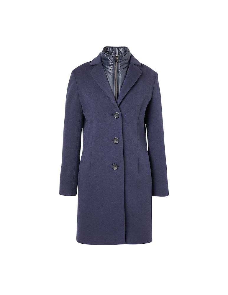 Cinzia Rocca Cappotto in misto lana con gilet - immagine 1