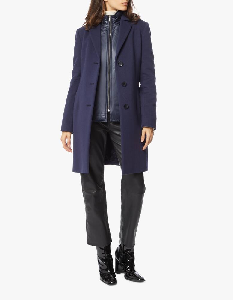 Cinzia Rocca Cappotto in misto lana con gilet - immagine 2