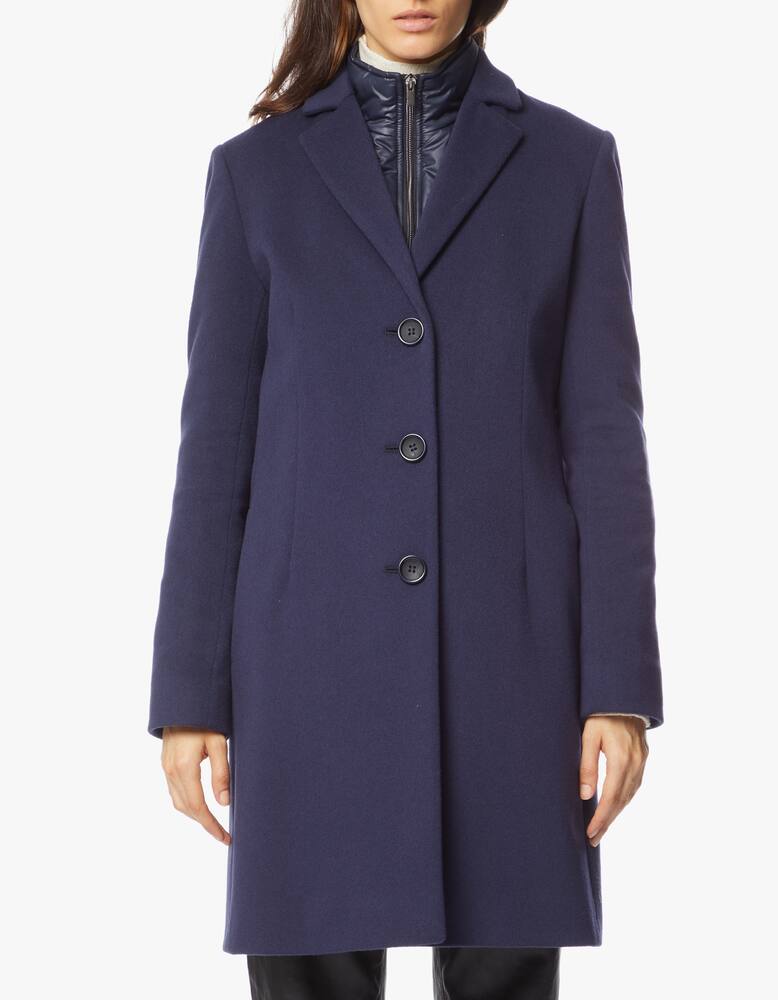 Cinzia Rocca Cappotto in misto lana con gilet - immagine 4