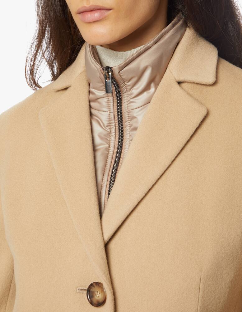 rinascente Cinzia Rocca Wool blend coat with vest