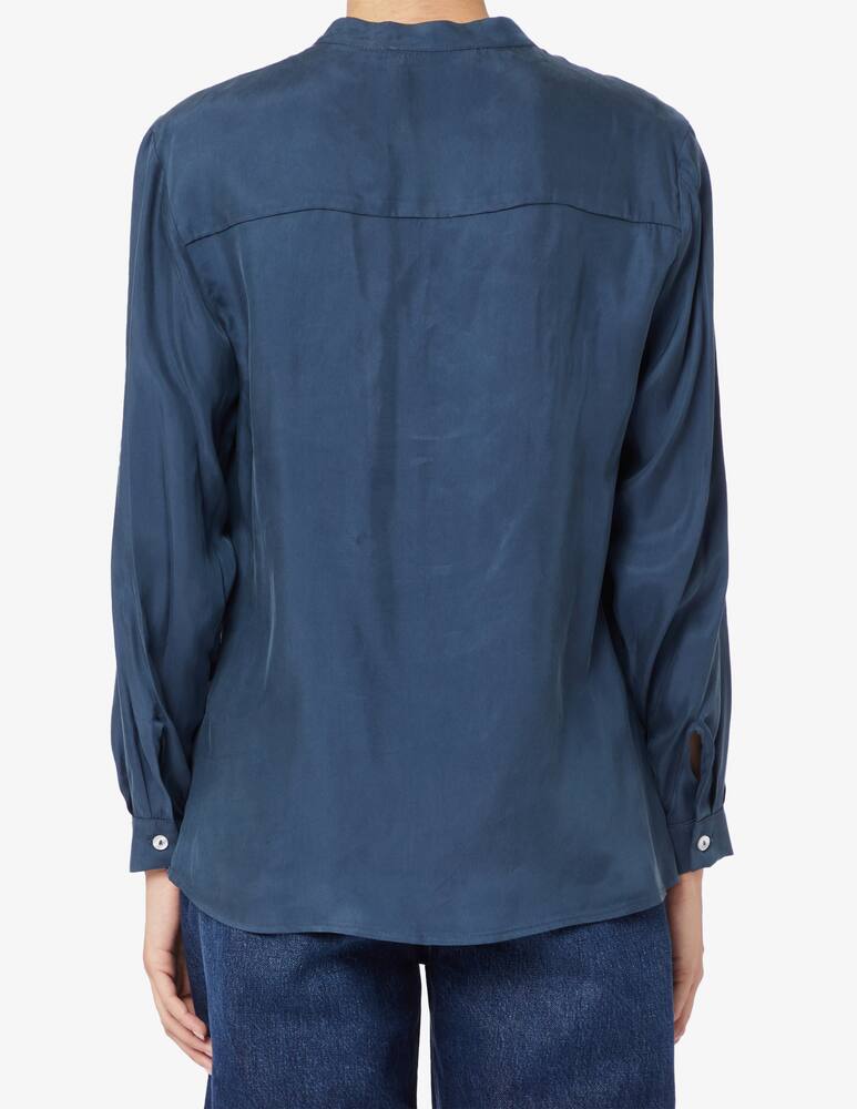 rinascente Face to Face Style Cupro cleo blouse with pockets