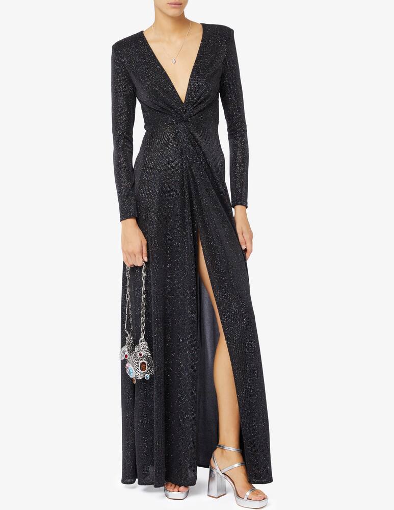 rinascente Face to Face Style Kim glitter maxi dress