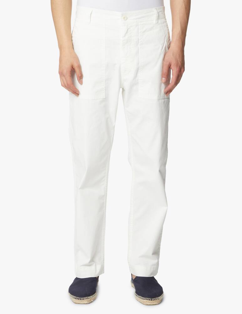 rinascente East Harbour Wide fatigue pant - white
