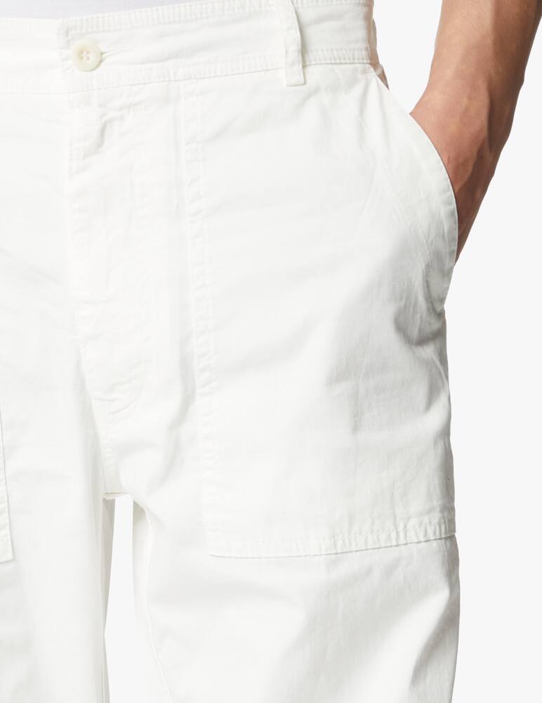 rinascente East Harbour Wide fatigue pant - white
