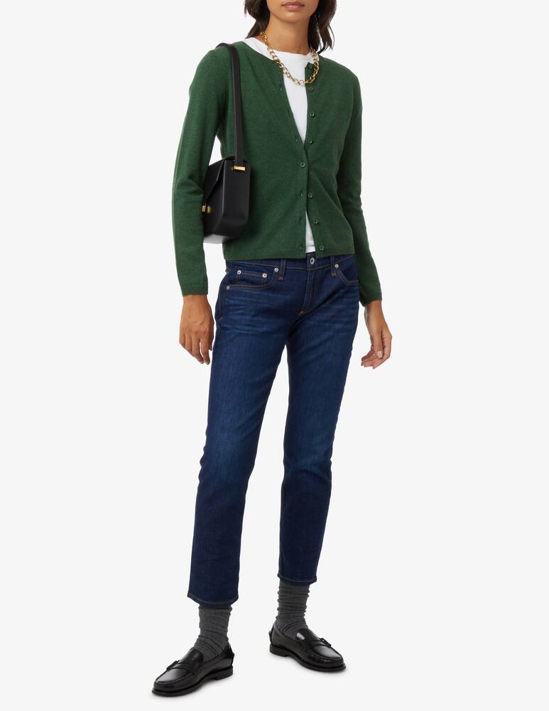 rinascente Pure Cashmere Maglione a manica lunga con scollo alla coreana - Verde