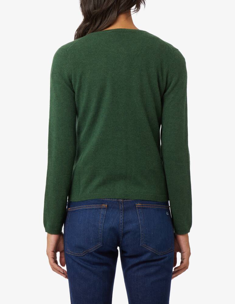 rinascente Pure Cashmere Maglione a manica lunga con scollo alla coreana - Verde