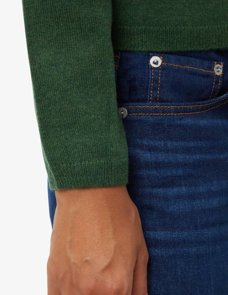 rinascente Pure Cashmere Maglione a manica lunga con scollo alla coreana - Verde