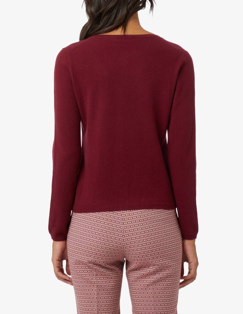 rinascente Pure Cashmere Long sleeved jumper korean neck - Red