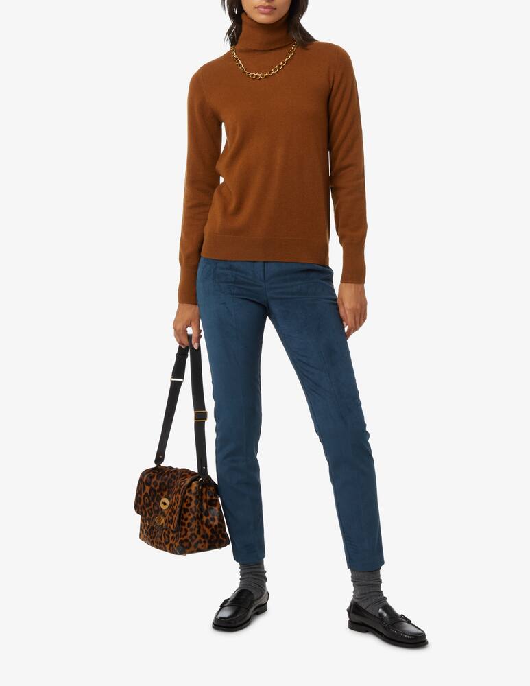 rinascente Pure Cashmere Dolce vita manica lunga con costine - Marrone