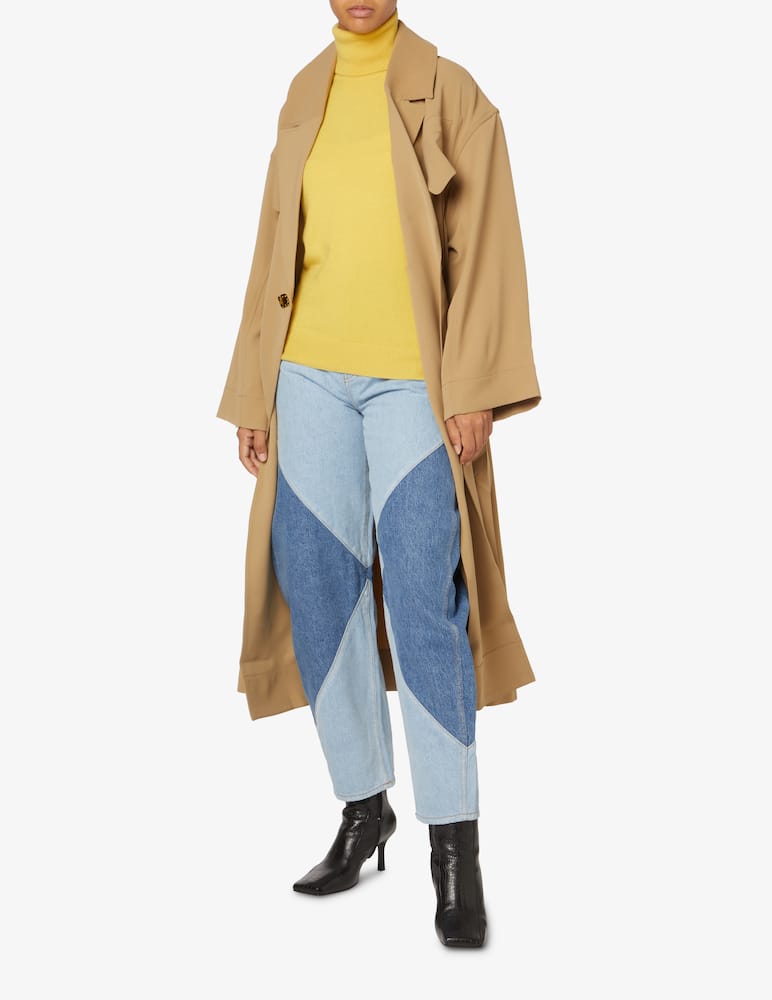 rinascente Pure Cashmere Dolce vita manica lunga con costine - Giallo