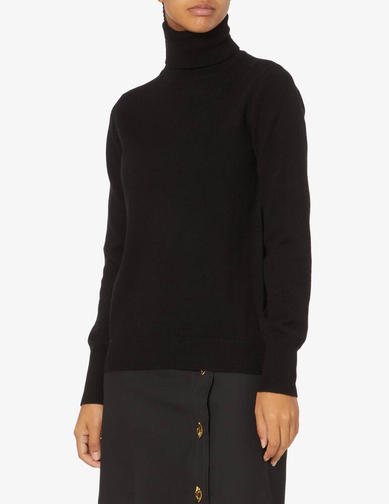 Pure Cashmere Dolce vita manica lunga con costine - Nero - immagine 1 Pure Cashmere Dolce vita manica lunga con costine - Nero - immagine 1