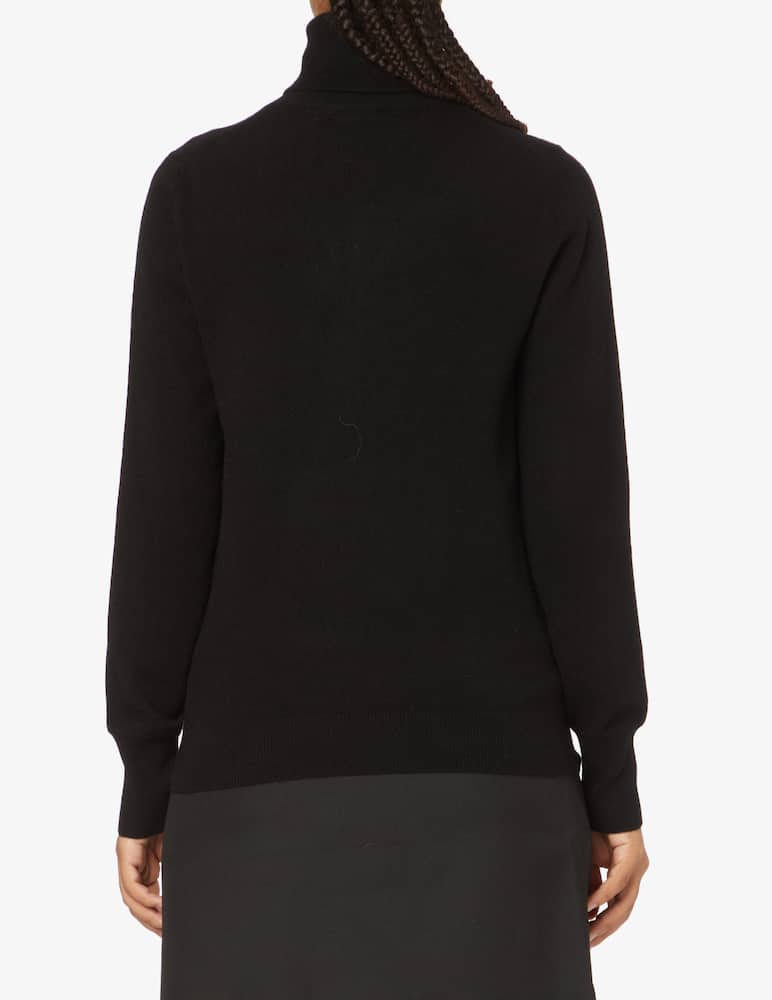 Pure Cashmere Dolce vita manica lunga con costine - Nero - immagine 3 Pure Cashmere Dolce vita manica lunga con costine - Nero - immagine 3