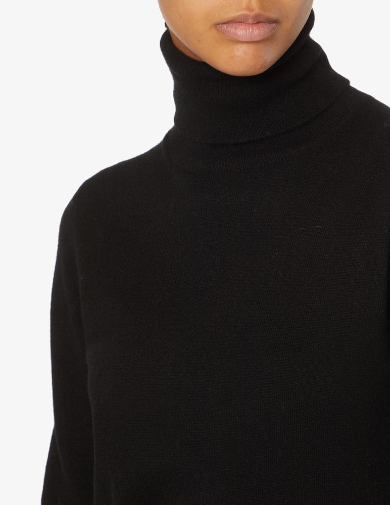 Pure Cashmere Dolce vita manica lunga con costine - Nero - immagine 4 Pure Cashmere Dolce vita manica lunga con costine - Nero - immagine 4