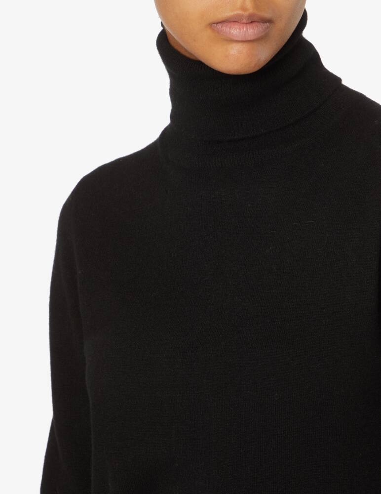 rinascente Pure Cashmere Ribbed long sleeves turtleneck - Black