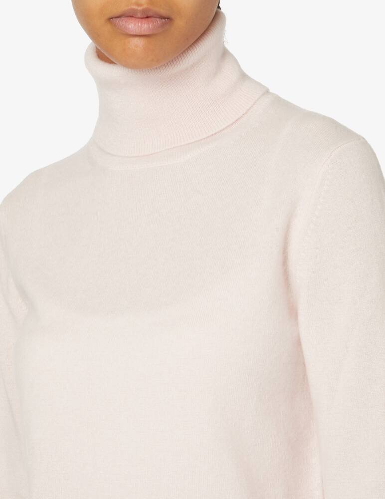 rinascente Pure Cashmere Dolce vita manica lunga con costine - Rosa