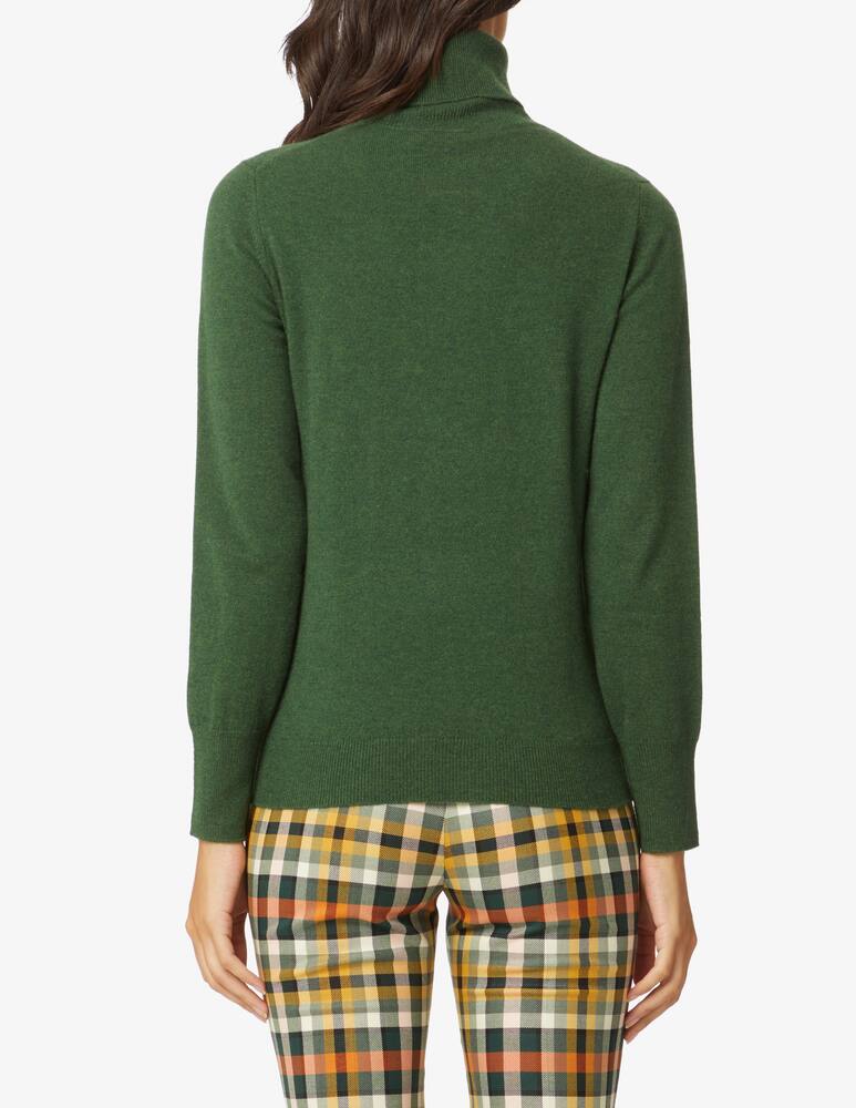 rinascente Pure Cashmere Dolce vita manica lunga con costine - Verde