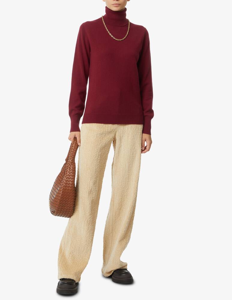 rinascente Pure Cashmere Dolce vita manica lunga con costine - Rosso