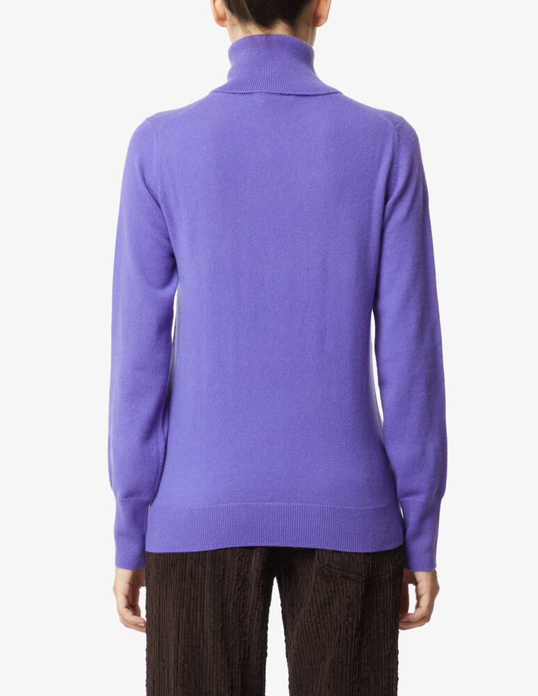 rinascente Pure Cashmere Dolce vita manica lunga con costine - Viola
