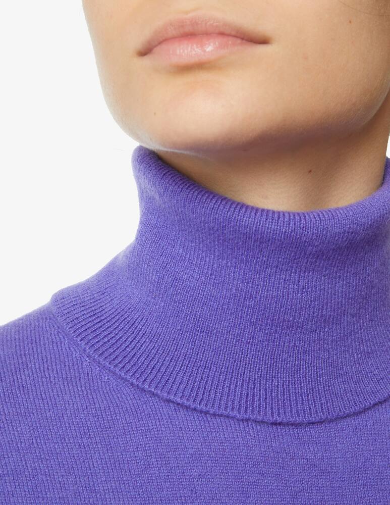rinascente Pure Cashmere Dolce vita manica lunga con costine - Viola