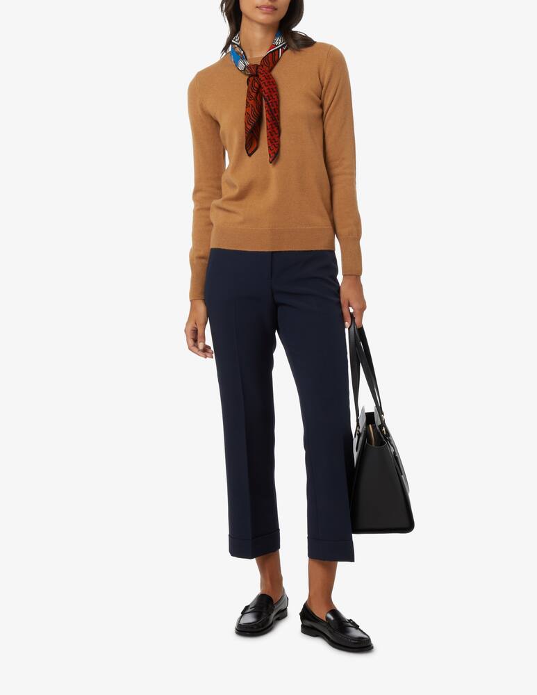 rinascente Pure Cashmere Ribbed crewneck long sleeves jumper - Brown