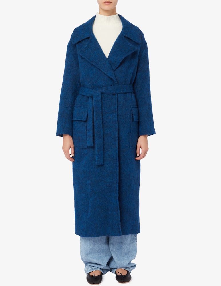 Face to Face Style Cappotto Dolly in mohair con cintura - immagine 1 Face to Face Style Cappotto Dolly in mohair con cintura - immagine 1